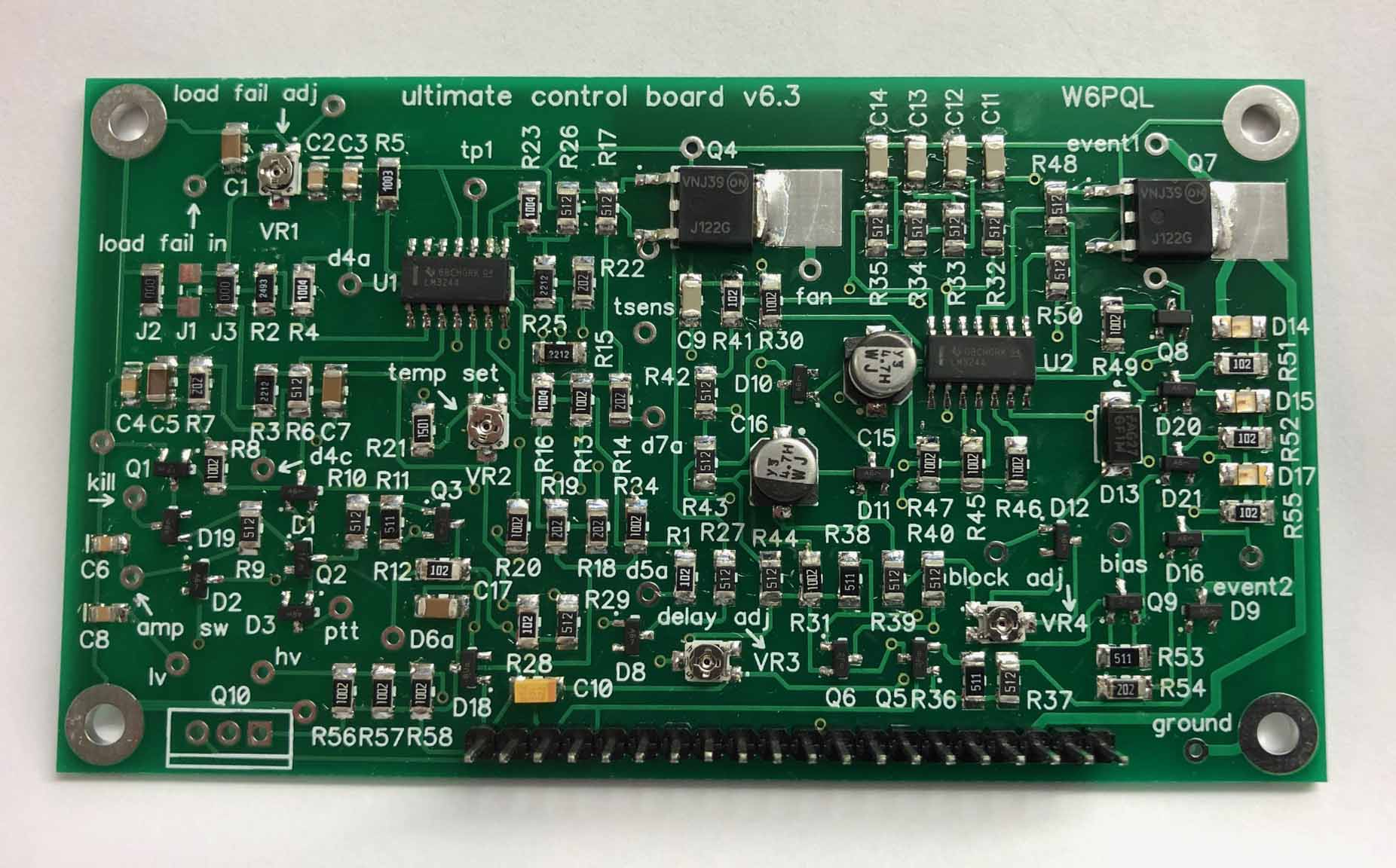 W6PQL Ultimate Amlifier Control Board v6.3