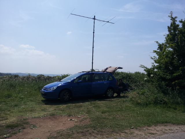 4M5N50U 70Mhx 5 ele Powabeam in use with M0PCB during VHF NFD 2013